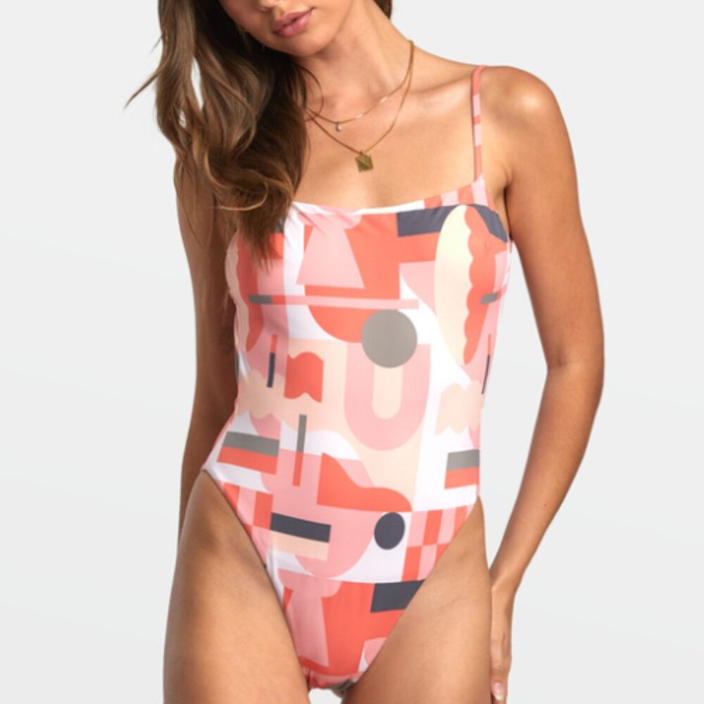 RVCA ANP Jesse Brown One-Piece Swimsuit Multicolor L/12